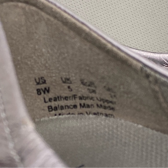 NATURALIZER PHILIPPA WOMENS LEATHER WEDGE BALLET FLATS in silver iridescent 8W - Picture 6 of 8